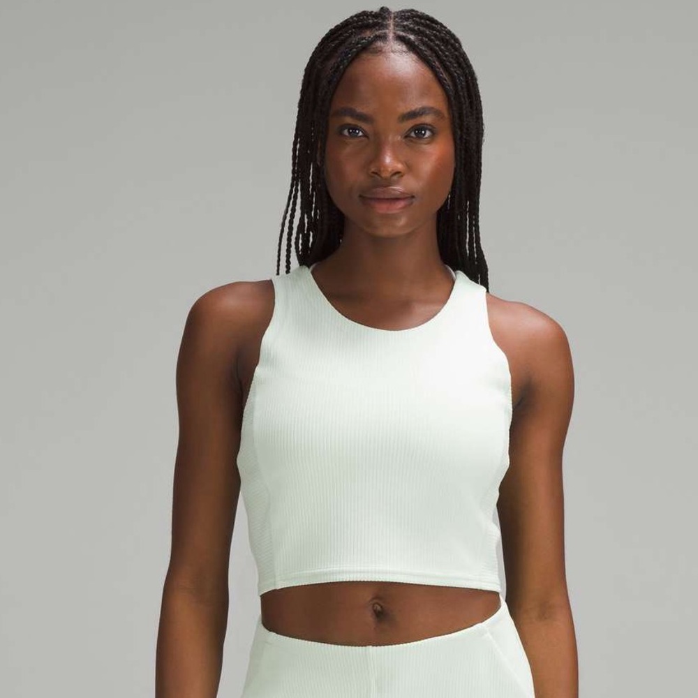 Lululemon Ribbed Softstreme Cropped Tank Top
Kohlrabi Green